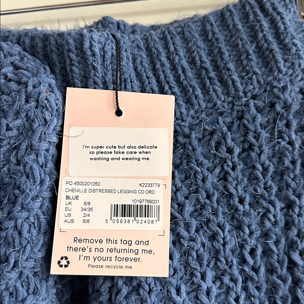 Missguided + Textured Blue Sweater Set - Picture 6 of 7